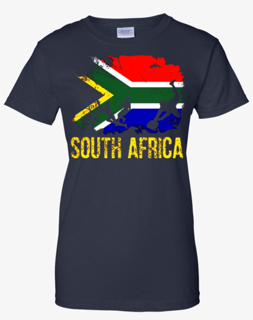 South African Flag Rugby Players T-shirt - Shirt, transparent png