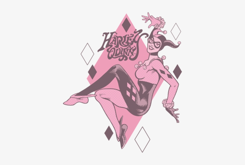 Dc Comics Harley Quinn Juniors T-shirt - Harley Quinn Comic Card Holder, transparent png