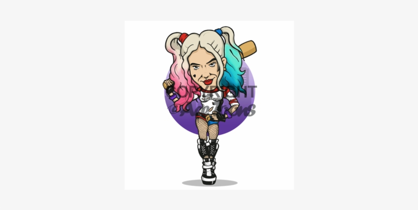Toon Harley Quinn - Illustration, transparent png