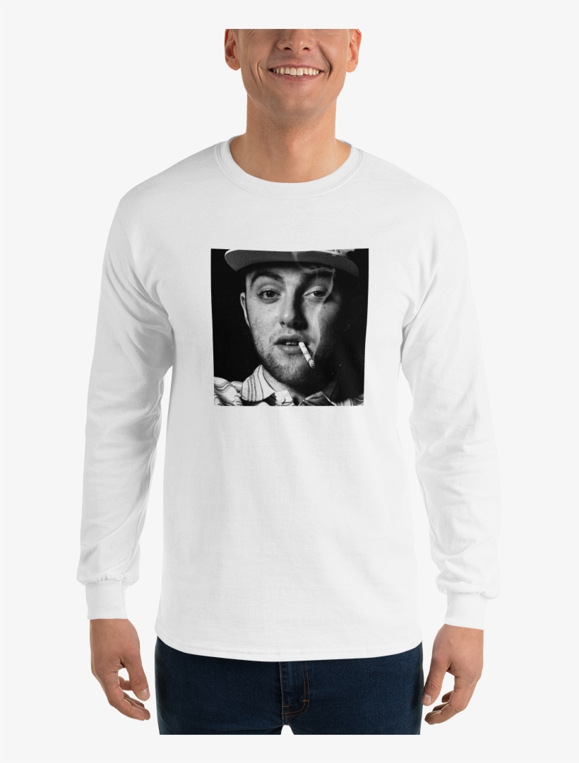 Long Sleeves - Mac Miller Music Star Art 32x24 Poster Decor, transparent png
