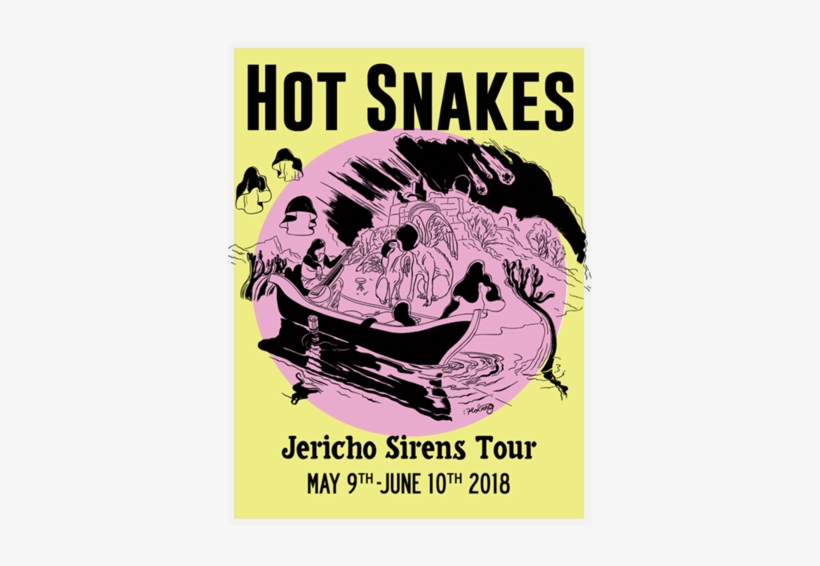 Jericho Sirens Tour Poster - Hot Snakes, transparent png