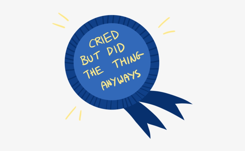 Award - Cried But Did The Thing Anyway, transparent png