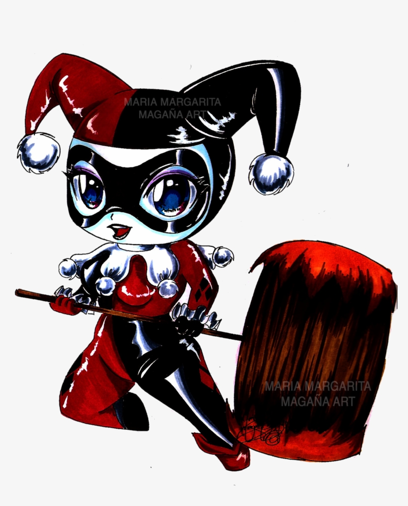 Chibi Harley Quinn By Selene-nightmare69 - Harley Quinn, transparent png