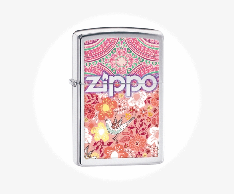 Zippo Lighter - Boho - Zippo Boho 4 High Polish Chrome Lighter, transparent png
