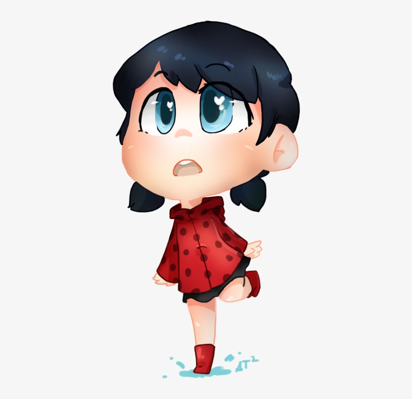 Fan Art My Art Miraculous Ladybug Raincoat Chibi Marionette - Katniss Everdeen, transparent png