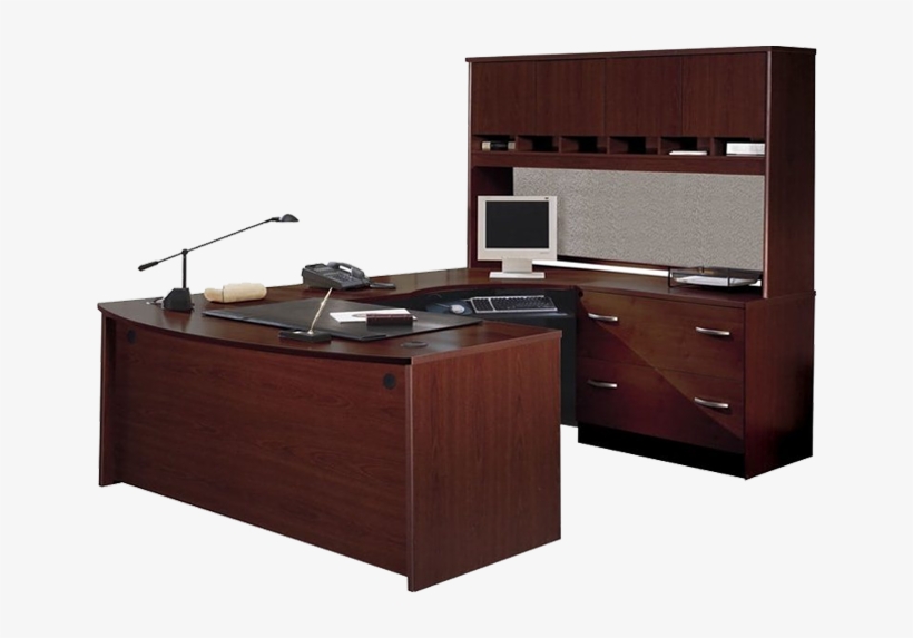 Bush Business Series A 72 Desk In Hansen Cherry Wc94472 - Bush Business Furniture Desk, transparent png