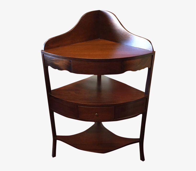 Vintage Corner Shelf Vintage Mahogany Corner Shelf - Table, transparent png