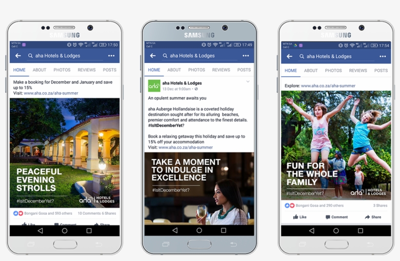 Aha Facebook Ads Phone2 - Brand Awareness Facebood Ad, transparent png