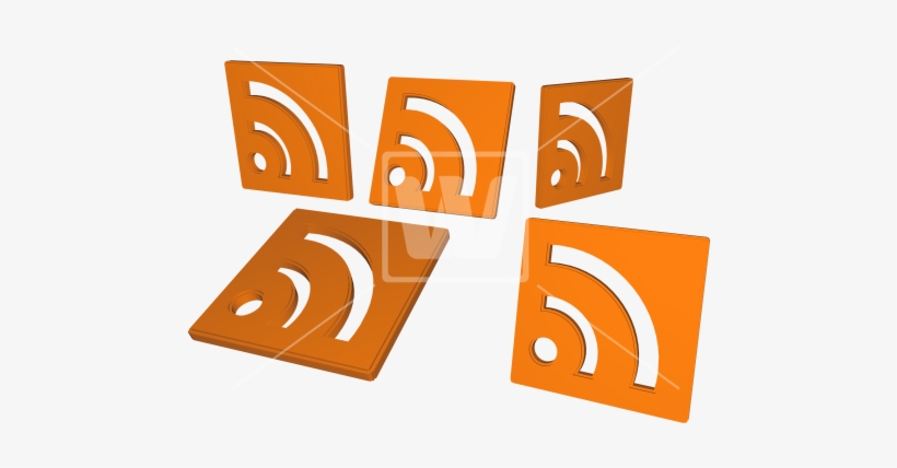 3d Rss Icons - Illustration, transparent png