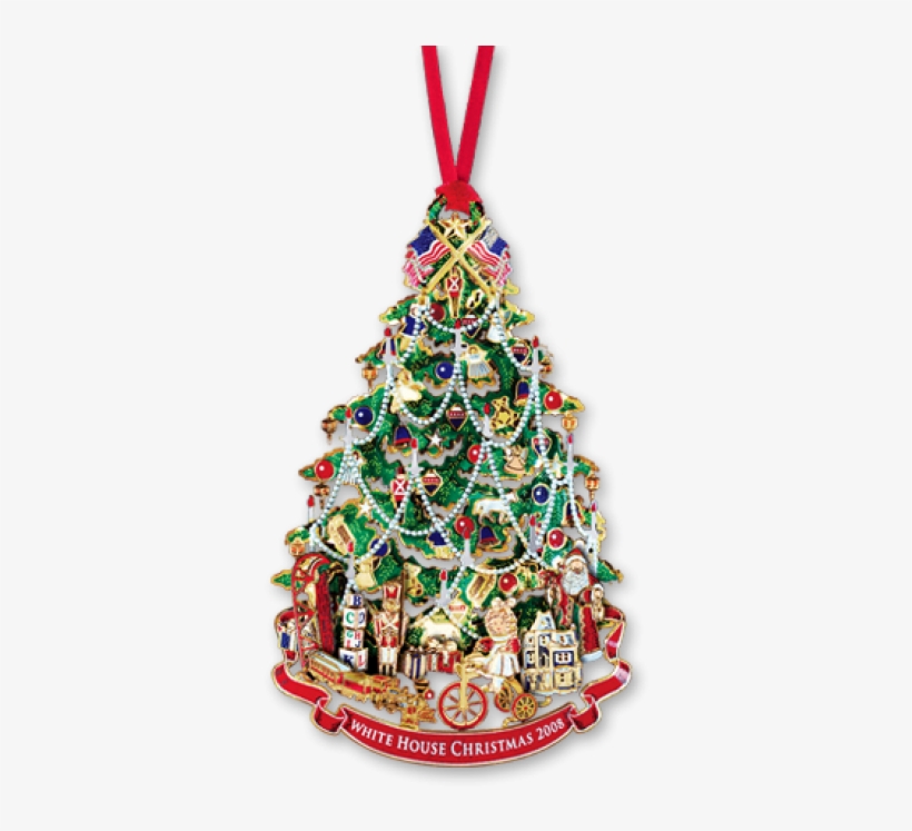 More Views - 2008 White House Christmas Tree Ornament, transparent png