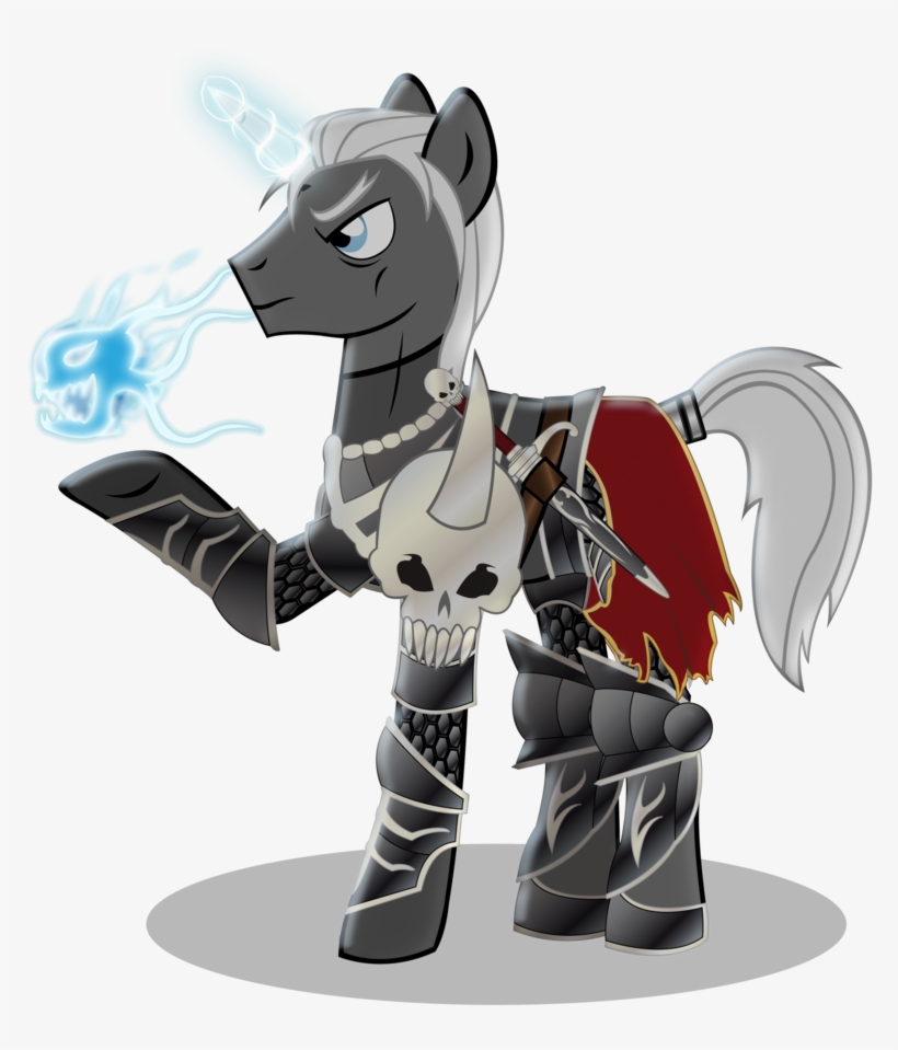 Banner Black And White Library Amazon Drawing Diablo - My Little Pony Necromancer, transparent png