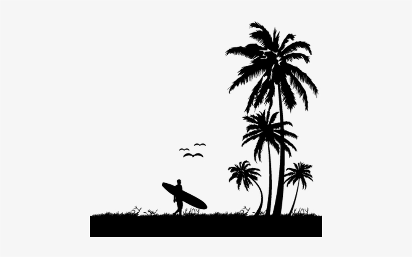 San Bartolomé De Tirajana - Black Pvc Beach Wall Sticker Art Wallpaper Online Home, transparent png