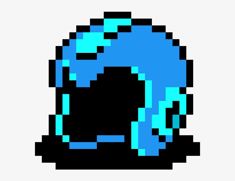 Mega Man Helmet - 8 Bit Mega Man Helmet, transparent png