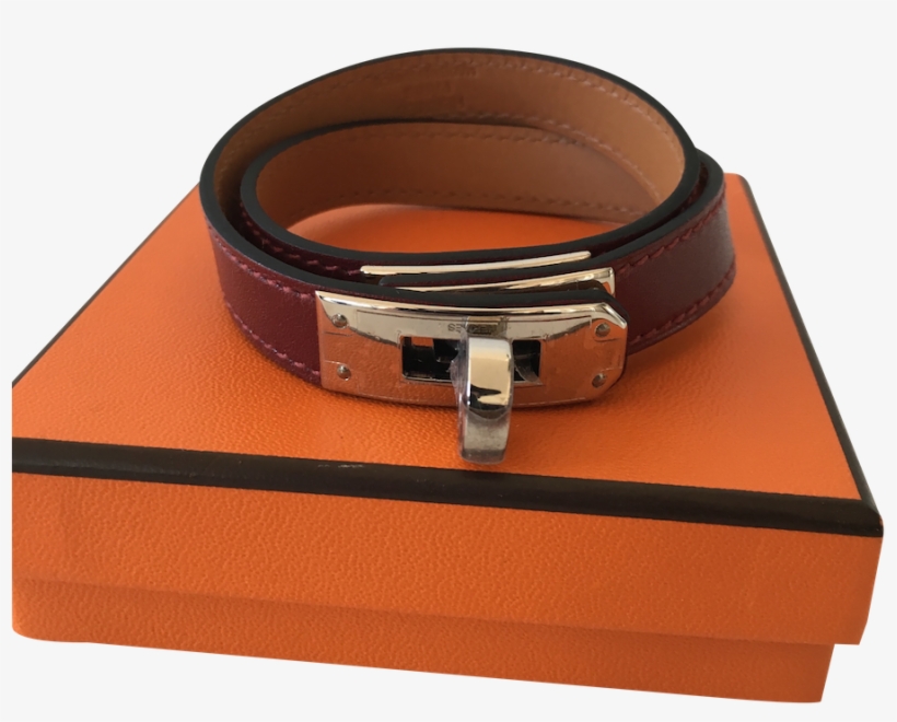 Hermes Kelly Bracelet Double Tour Box Rouge H - Belt Buckle, transparent png