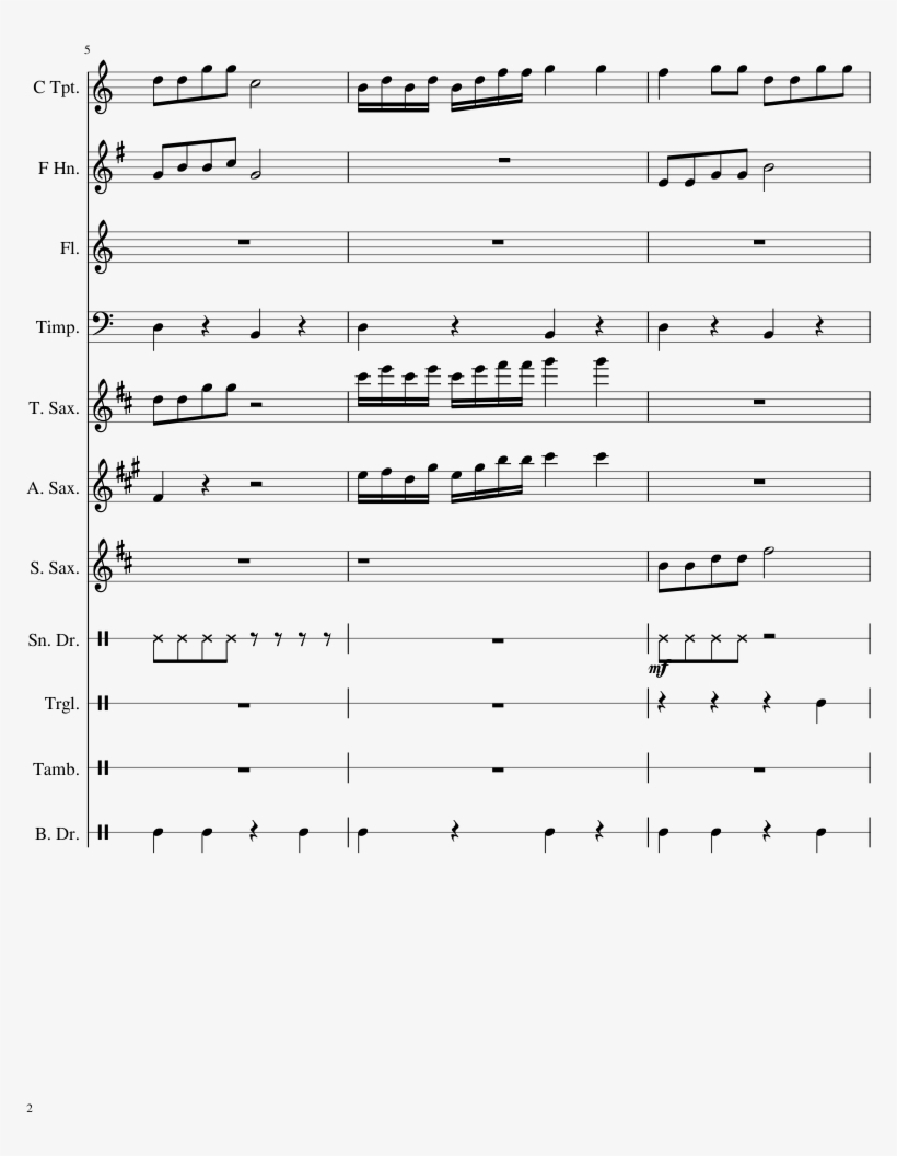 Wither Sheet Music Composed By Robert Freeman 2 Of - Life And Death And Love And Birth Music Piece, transparent png