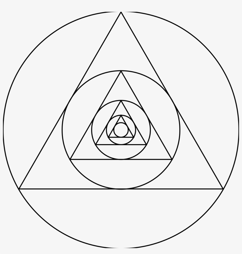 Big Image - Triangle And Circle Sacred Geometry, transparent png