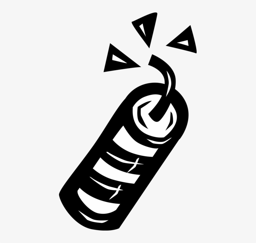 Vector Illustration Of Firecracker Fireworks Noisemaker, transparent png