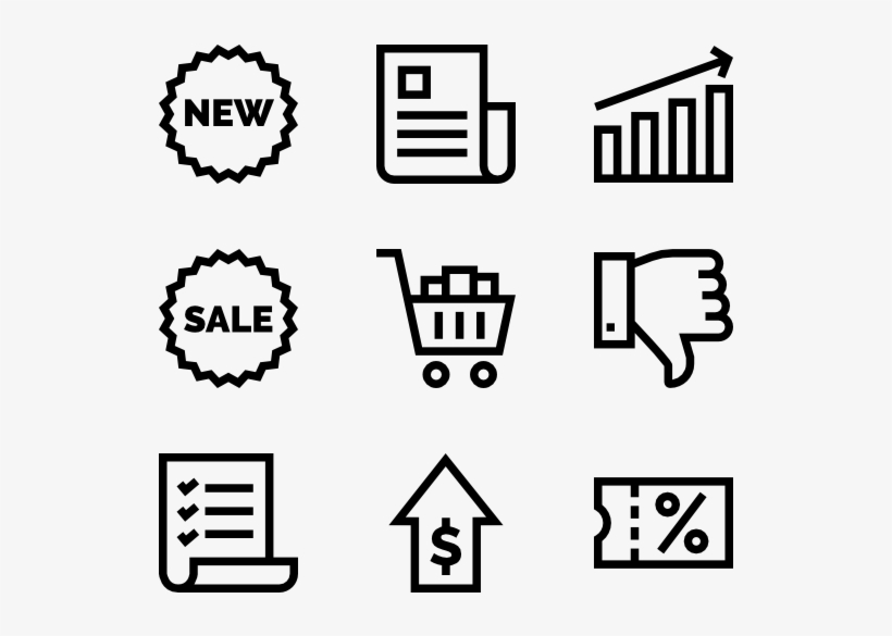 Sales - Logistic Icons, transparent png