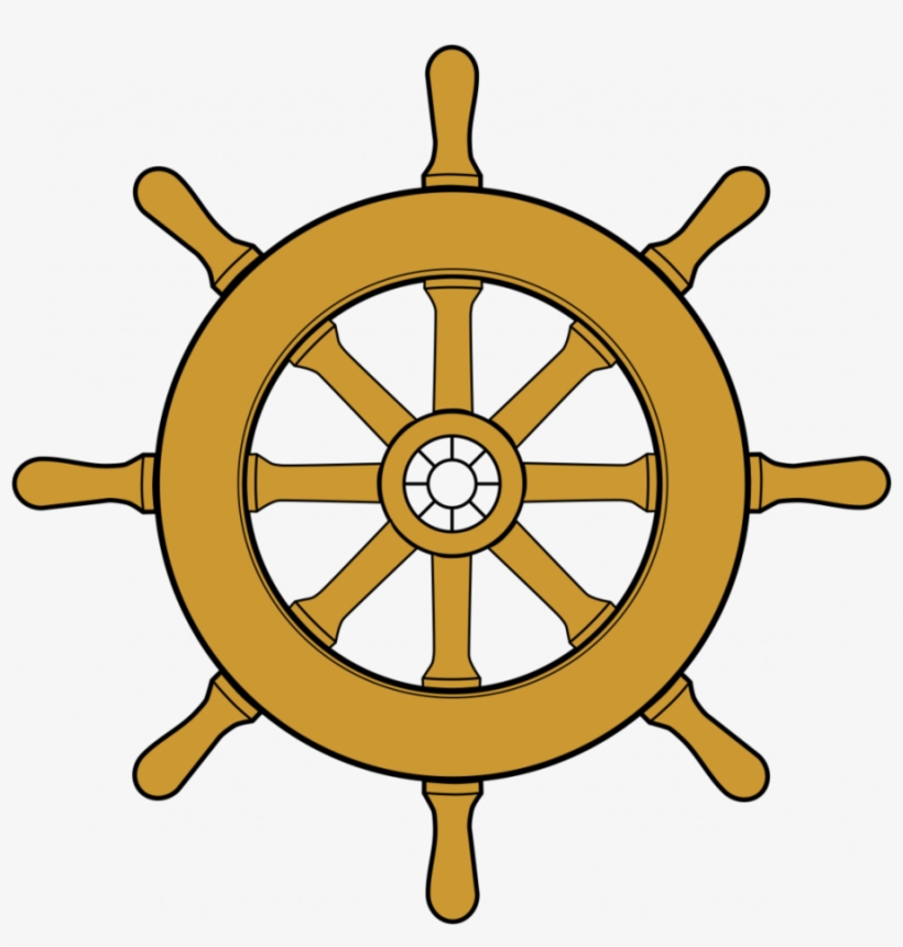 Boat Wheel Clipart Ship's Wheel Dharmachakra Clip Art - Boat Steering Wheel Clipart, transparent png