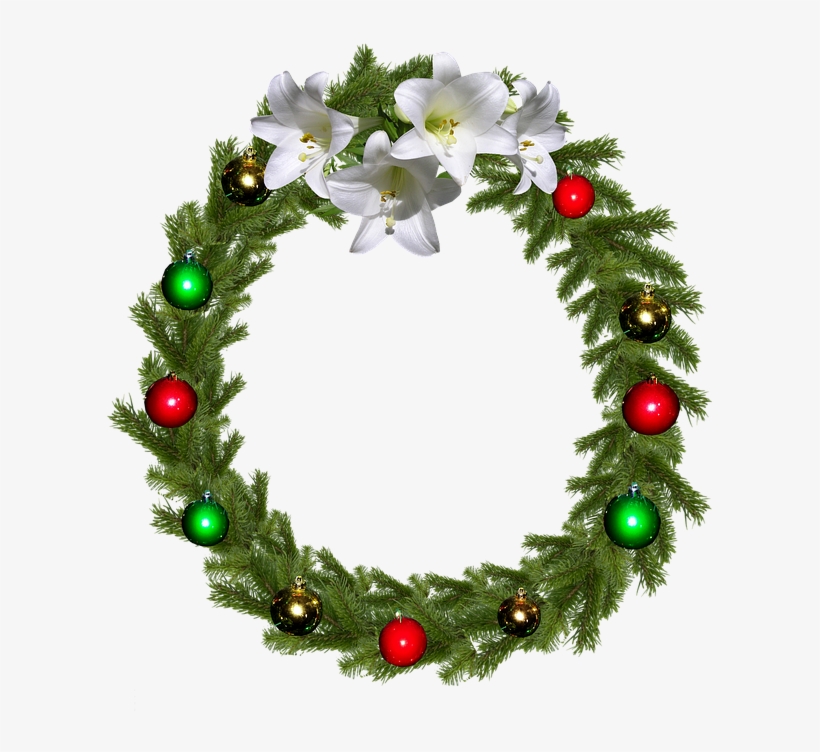 Christmas, Wreath, Lily - Christmas Day, transparent png