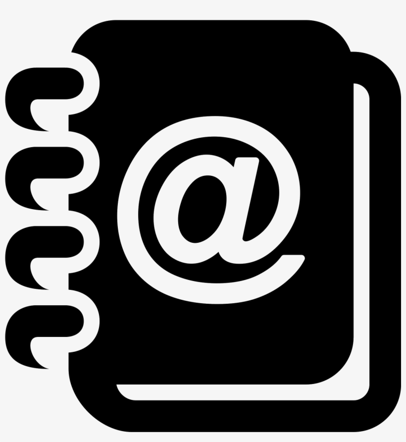 Address Book Icon - Contact Icon Png Black, transparent png