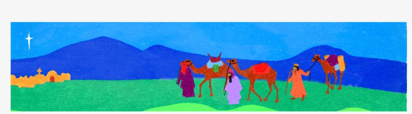 3 Wise Men Bookmark, transparent png