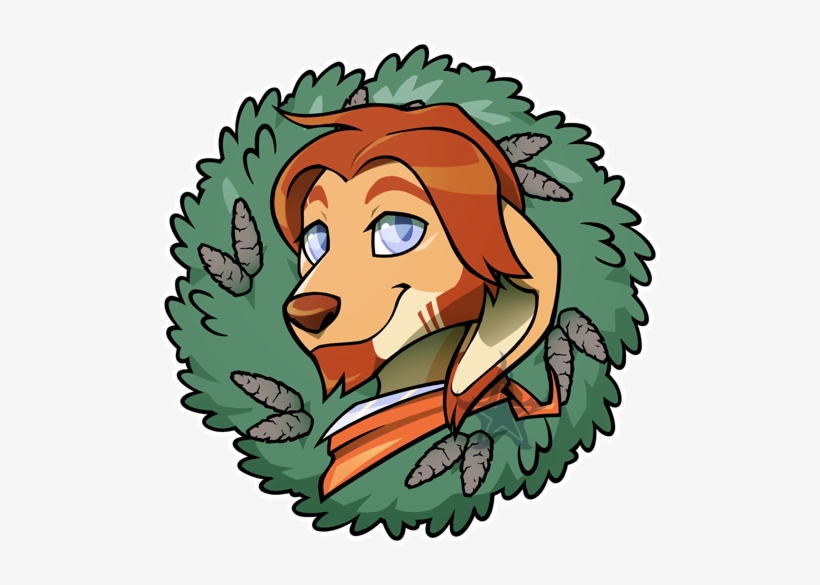 Blue Conifer Ornament - Cartoon Christmas Wreath, transparent png