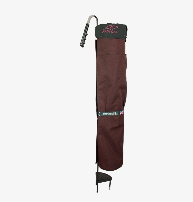 A Chocolate Brown Approach Bag With Matching Embroidered - Umbrella, transparent png
