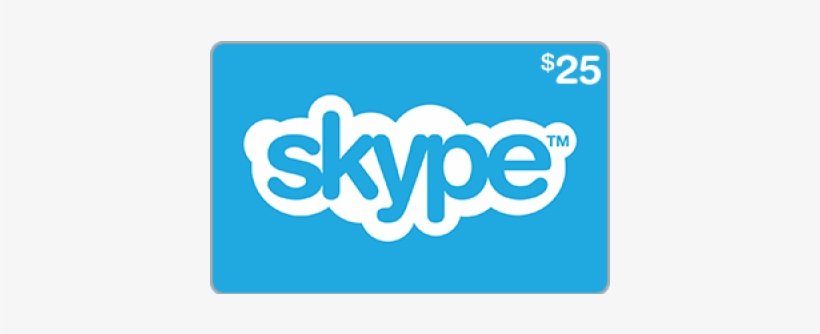 Skype $25 [digital Code] - Skype Credit Us Prepaid Card, transparent png