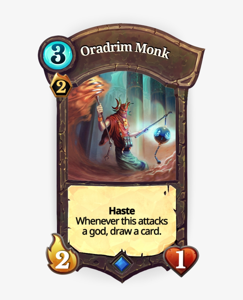 Oradim Monk - Faeria Bomb Slinger, transparent png