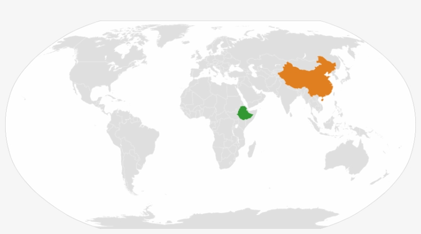 Ethiopia People's Republic Of China Locator - Inter American Development Bank Map, transparent png