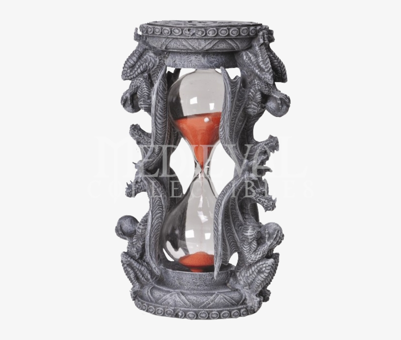 Dragon Sand Timer - 6 Inch Quadruple Dragon Sand Timer Hourglass Statue, transparent png
