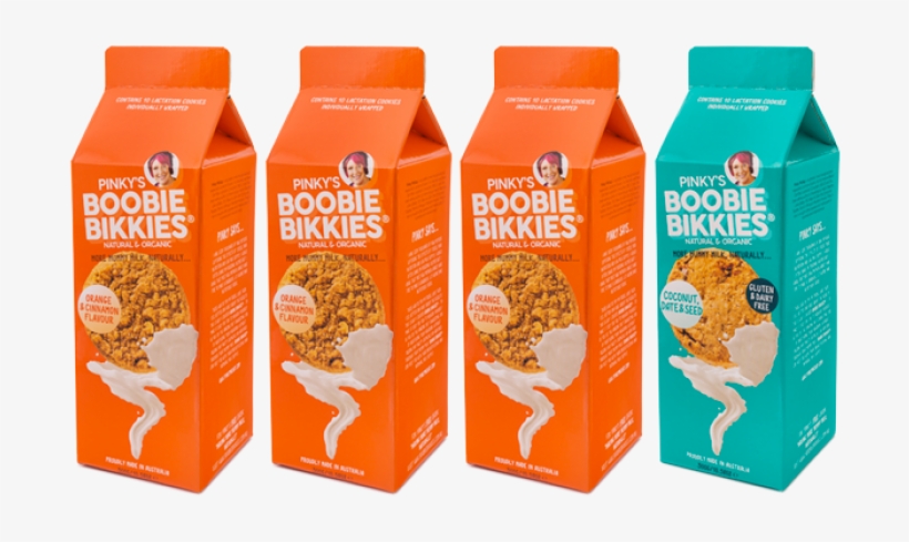 Orange Coconut Quad Pack - Pinky's Boobie Bikkies, transparent png