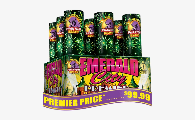 Emerald City Premier, 9 Shot - Phantom Fireworks, transparent png