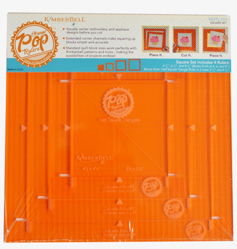 Orange Pop Rulers Square Set - Orange Pop Rulers, transparent png