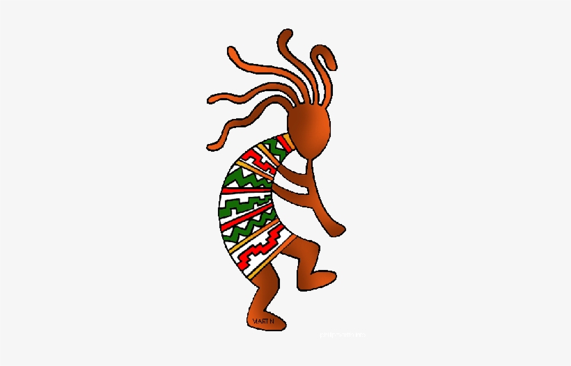 Kokopelli - New Mexico Native Art, transparent png