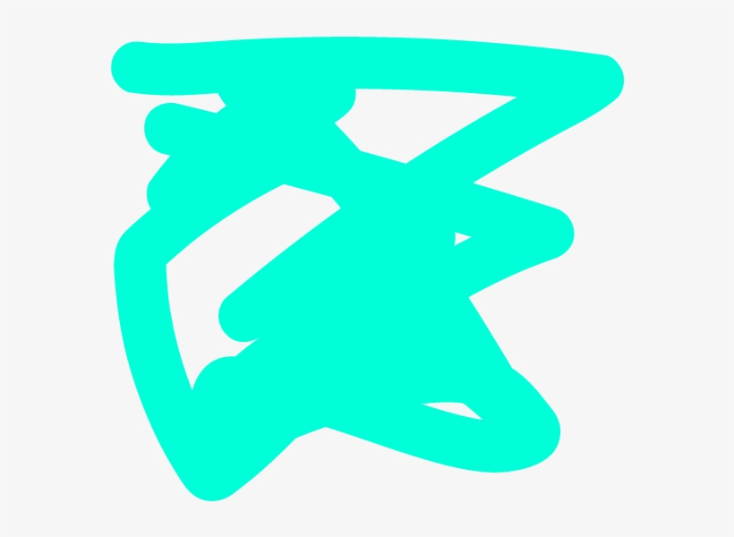 Teal Scribble - Teal, transparent png