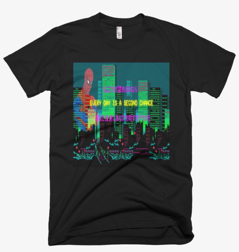 Image Of Vaporwave Spider Man T Shirt - Fake It Till You Make It Shirt, transparent png