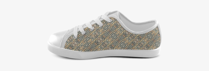 Cobblestone Geometric Texture Canvas Kid's Shoes - Skate Shoe, transparent png
