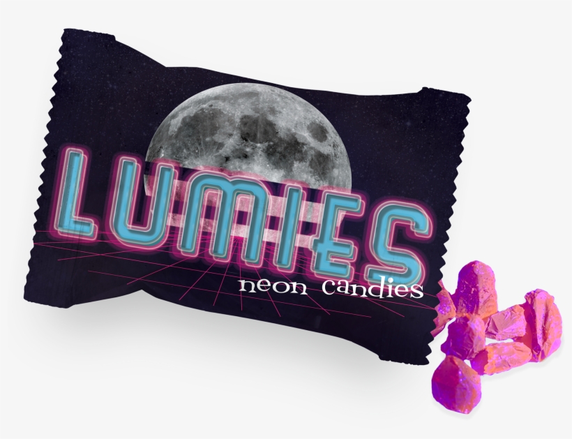 Lumies Are A Glowing Candy With A Vaporwave Aesthetic - Moon And Back; Paperback; Author - Kathi Macias, transparent png