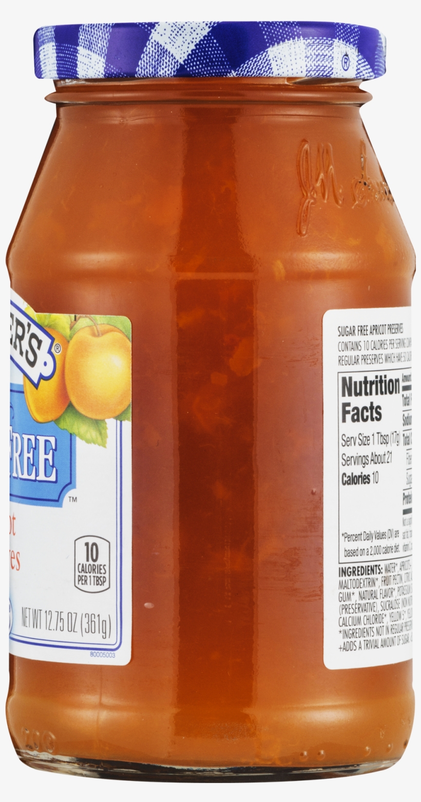 Smucker's Sugar Free Apricot Preserves, - Smucker's Sugar Free Preserves, Red Raspberry - 12.75, transparent png