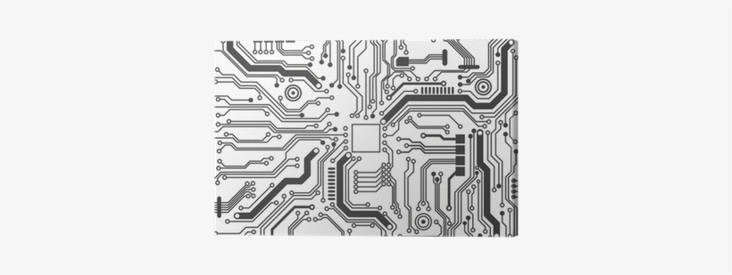 Circuit Board Background Texture Canvas Print • Pixers - Printed Circuit Board Vector, transparent png
