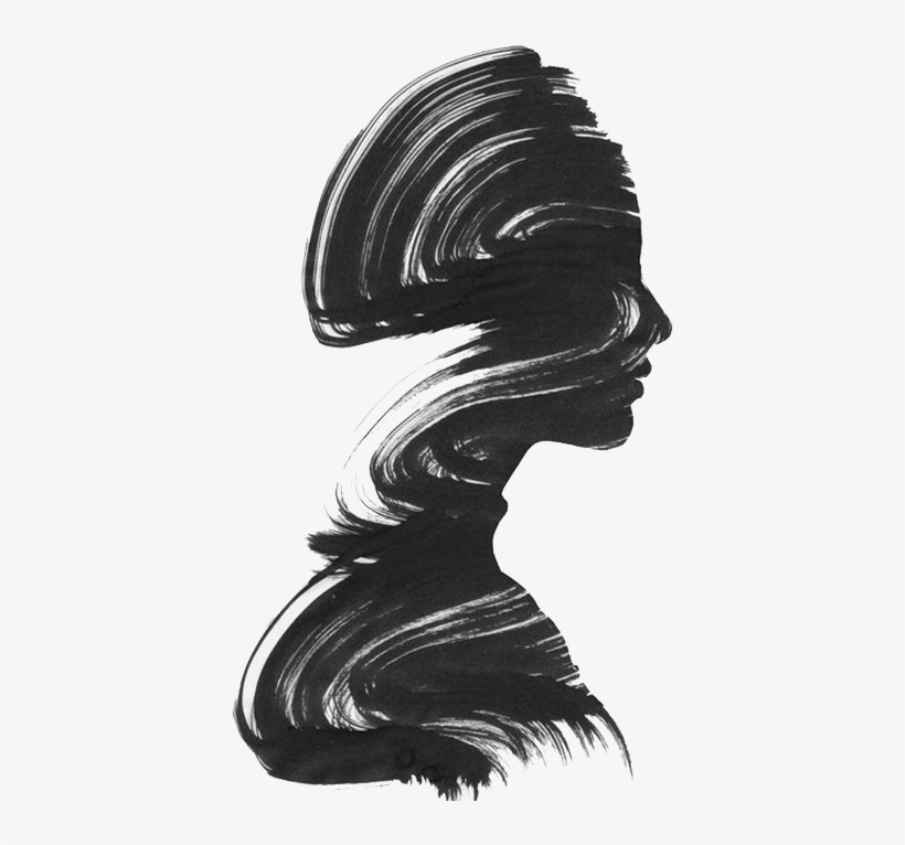 Magicsilhouette Sticker - Black And White Picture Art, transparent png