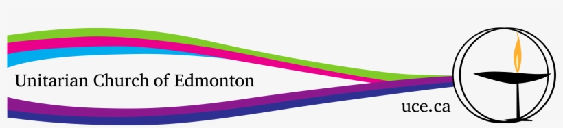 Banner A4 Colour-swoosh Text Chalice=blk Swooshes=5colours - Unitarian Universalist Chalice, transparent png