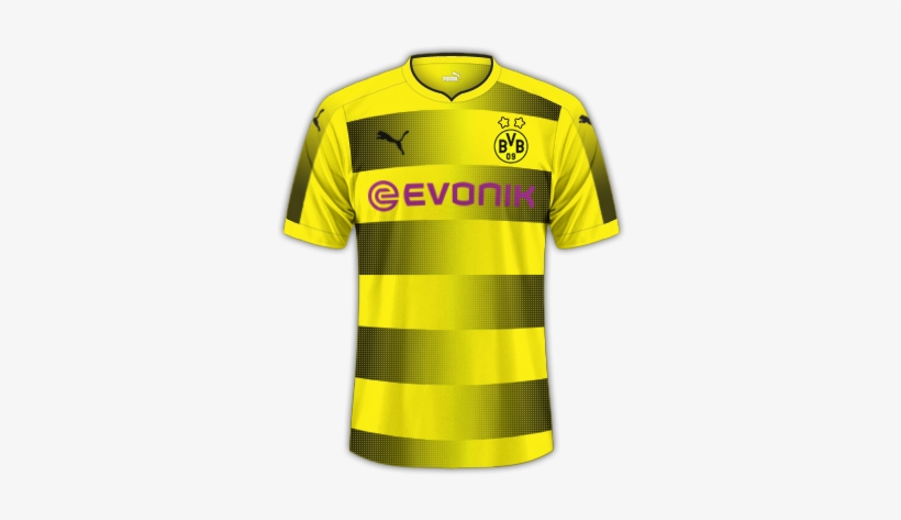Borussia Dortmund 2017-18 Home - Borussia Dortmund, transparent png