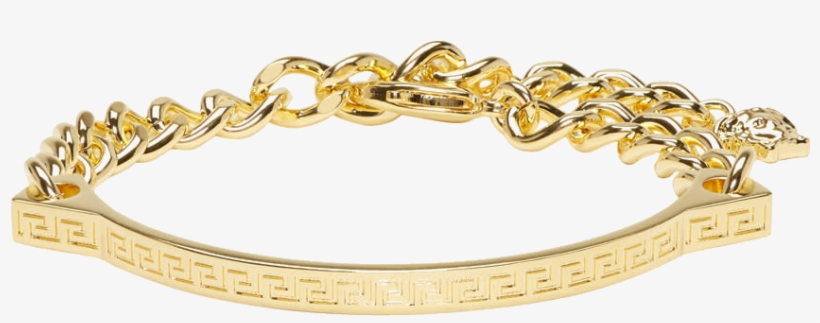 Versace Gold Greek Key Braceletssense Versace Ssense - Bracelet, transparent png