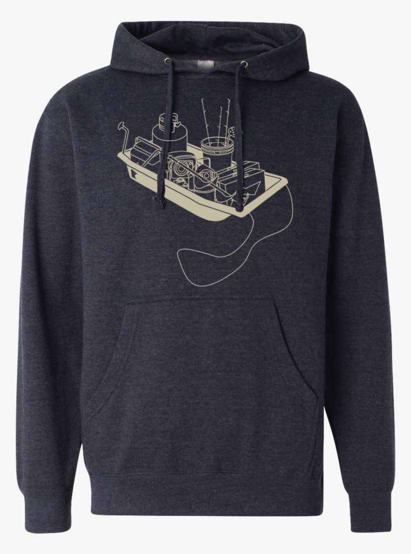 Ice Fishing Sled - Sweatshirt, transparent png
