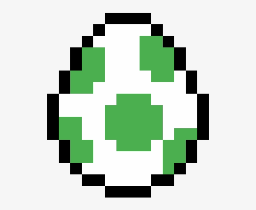 Yoshi's Egg - Yoshi Egg Pixel Art, transparent png