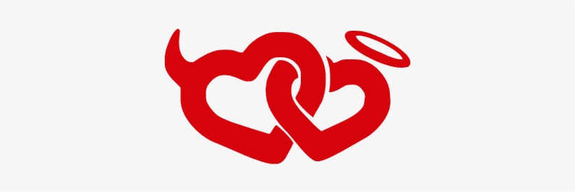Ángel O Demonio - Devil & Angel Hearts, transparent png