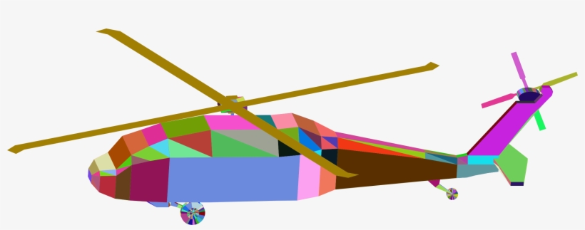 This Free Icons Png Design Of 3d Low Poly Blackhawk, transparent png